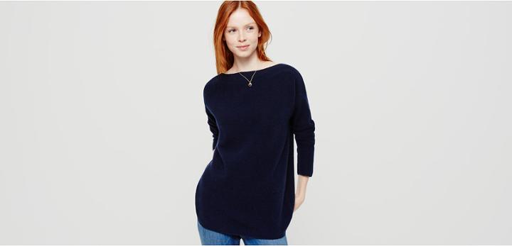 Lou & Grey Cashmere Boatneck Tunic