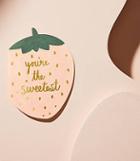 Lou & Grey Red Cap Cards Strawberry You're The Sweetest Card