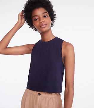 Lou & Grey Cozy Jersey Crop Top