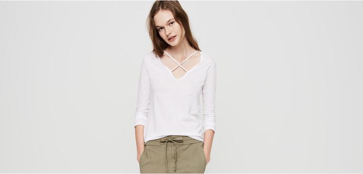 Lou & Grey Lna Long Sleeve Cross Tee