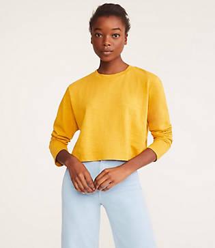 Lou & Grey Cropped Cozy Jersey Tee