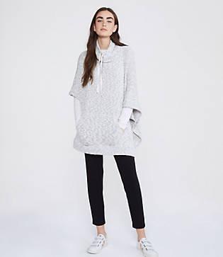 Lou & Grey Marled Tweedy Poncho