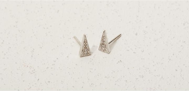 Lou & Grey Shashi Pave Spike Stud Earrings