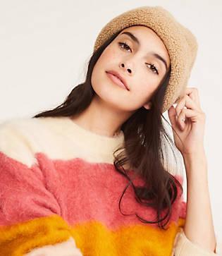 Lou & Grey San Diego Hat Co. Faux Shearling Beanie