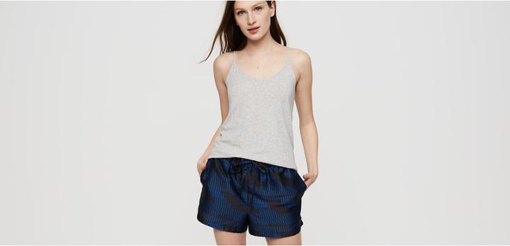 Lou & Grey Hotline Luster Drawstring Shorts