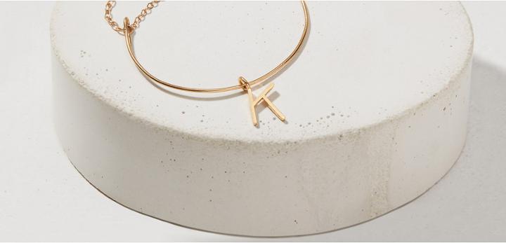Lou & Grey Thatch Initial K Charm