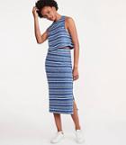 Lou & Grey Crochet Striped Midi Skirt