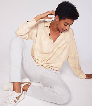 Lou & Grey Striped Oversized Shirt