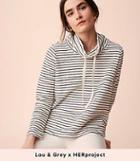 Lou & Grey Brushstripe Drawstring Top