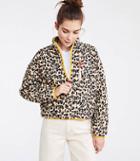 Lou & Grey Leopard Print Cozy Up Zip Jacket