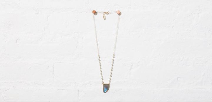 Lou & Grey Elizabeth Stone Labradorite Horn Necklace