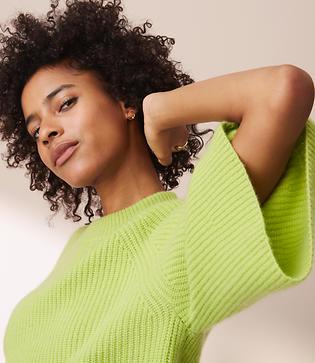 Lou & Grey Cashmere Flare Sleeve Sweater