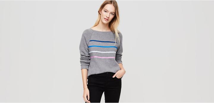 Lou & Grey Stripelique Sweatshirt