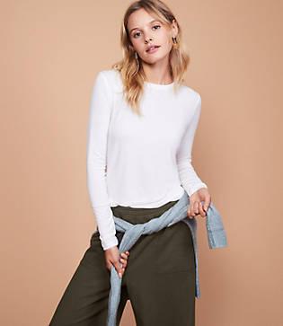 Lou & Grey Softened Jersey Layering Tee