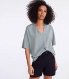 Lou & Grey Ponte V-neck Top