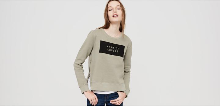 Lou & Grey Sundry Army Of Lovers Sweatshirt