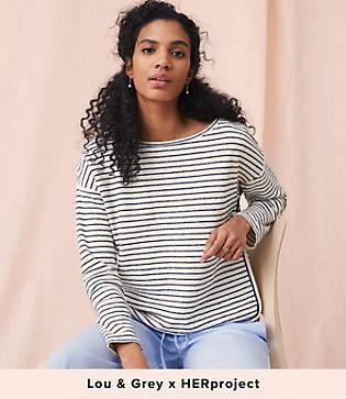 Lou & Grey Brushstripe Top