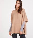 Lou & Grey Hooded Poncho Sweater