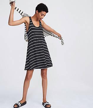 Lou & Grey Striped Signaturesoft Racerback Tank Dress