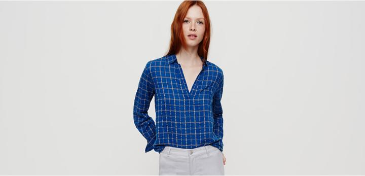 Lou & Grey Checked Pop-on Tunic