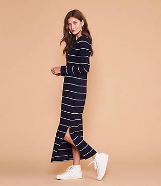 Lou & Grey Striped Cozy Jersey Maxi Dress