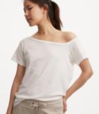 Lou & Grey Softserve Cotton Off The Shoulder Tee
