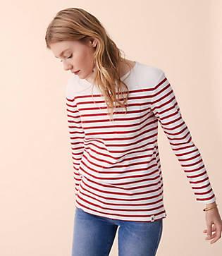 Lou & Grey Striped Pocket Top