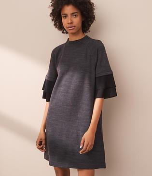 Lou & Grey Zen Bounce Micro Ruffle Dress