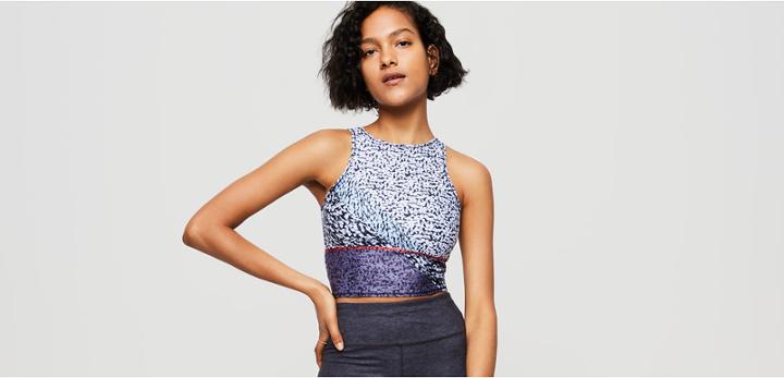 Lou & Grey Iced Streeeetch Crop Top