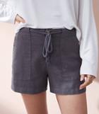 Lou & Grey Garment Dye Roped Linen Shorts