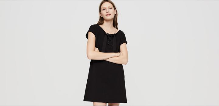 Lou & Grey Rebound Terry Lace Up Dress