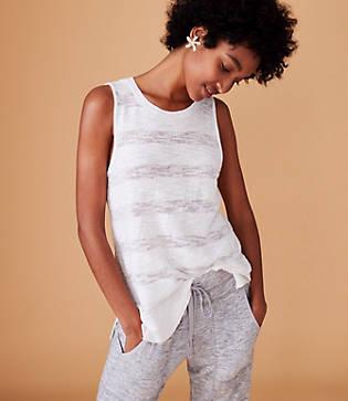 Lou & Grey Shadowstripe Sleeveless Sweater