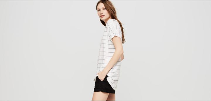Lou & Grey Striped Softserve Cotton Tunic Tee