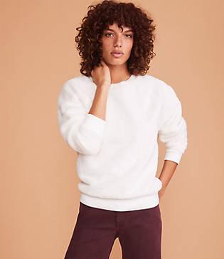 Lou & Grey Faux Fur Sweatshirt