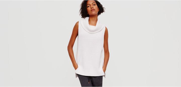 Lou & Grey Sleeveless Cowl Sweater