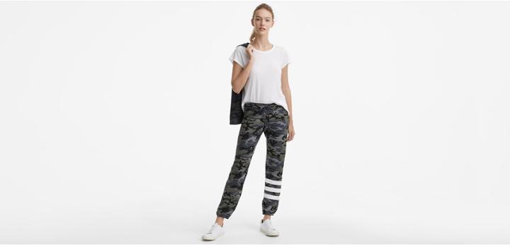 Lou & Grey Sundry Striped Camo Sweatpants