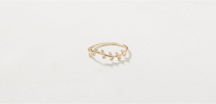 Lou & Grey Shashi Amelia Leaf Ring
