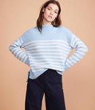 Lou & Grey Striped Mockneck Sweater