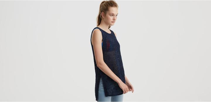 Lou & Grey Julia Open Stitch Crewneck Sweater