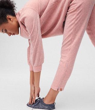 Lou & Grey Form Heathered Ankle Zip Joggers - Anytime