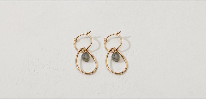 Lou & Grey Tai Jewelry Huggie Gemstone Earrings