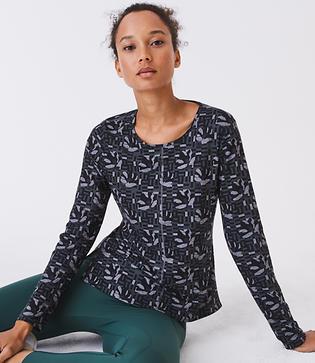 Lou & Grey Form Concrete Floral Layback Top - Low Impact