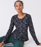 Lou & Grey Form Concrete Floral Layback Top - Low Impact