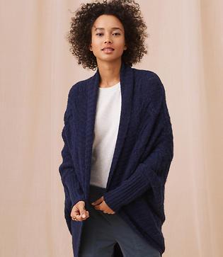 Lou & Grey Wavestitch Cocoon Cardigan