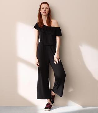Lou & Grey Fab Cozy Ruffle Jumpsuit