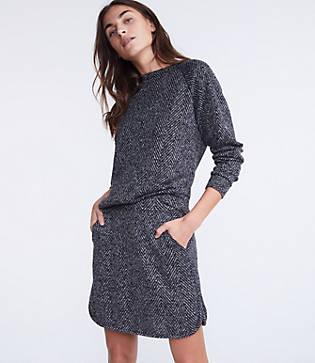 Lou & Grey Herringbone Pocket Skirt