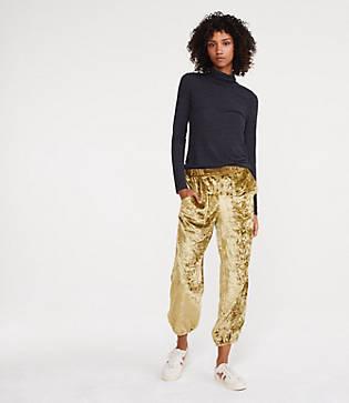 Lou & Grey Velvet Joggers