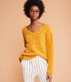 Lou & Grey Fringeknit V-neck Sweater