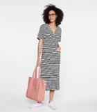 Lou & Grey Striped Conscious Cotton Pocket Midi Dress
