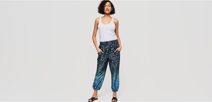 Lou & Grey Afterparty Luster Harem Pants